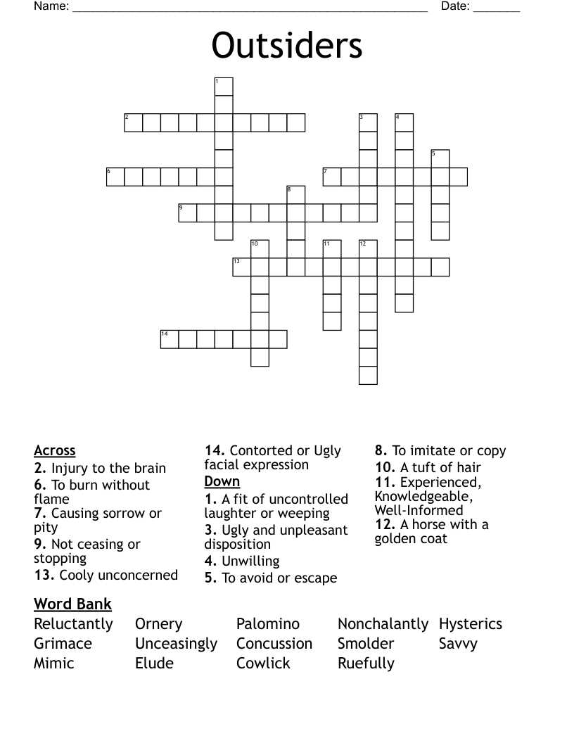 the outsiders final exam answer key