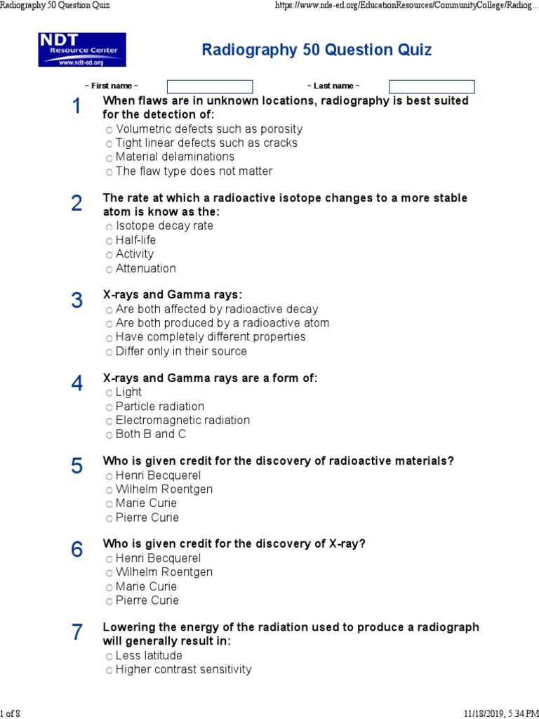 radiology board exam answers