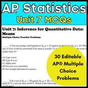 2007 ap statistics multiple choice exam answers