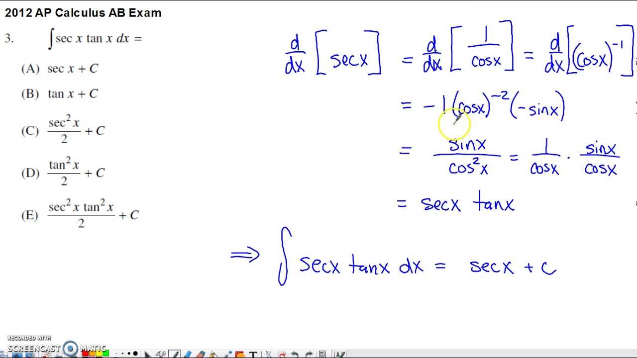 ap calculus ab midterm exam with answers