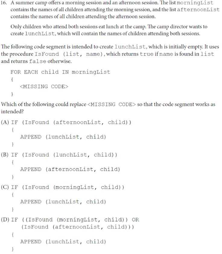 2025 practice exam mcq ap computer science principles answers