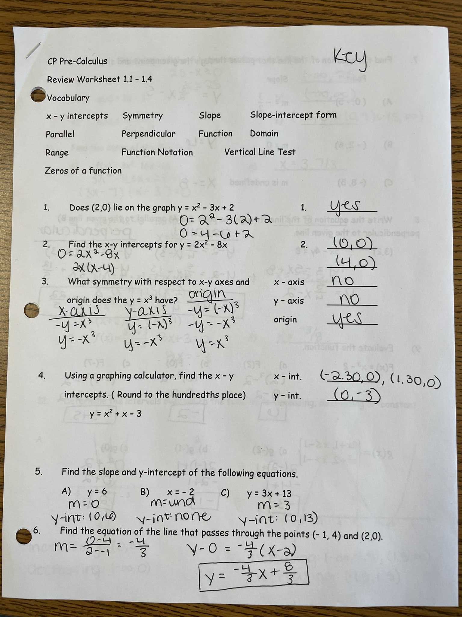 cpm pre calc chapter 1 answers