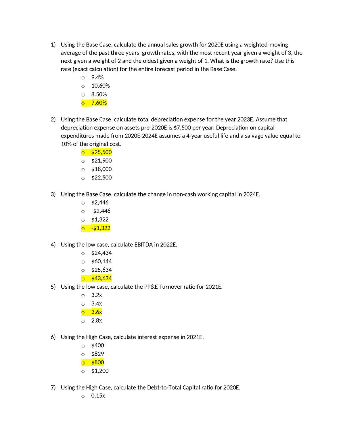 fmva final exam answers