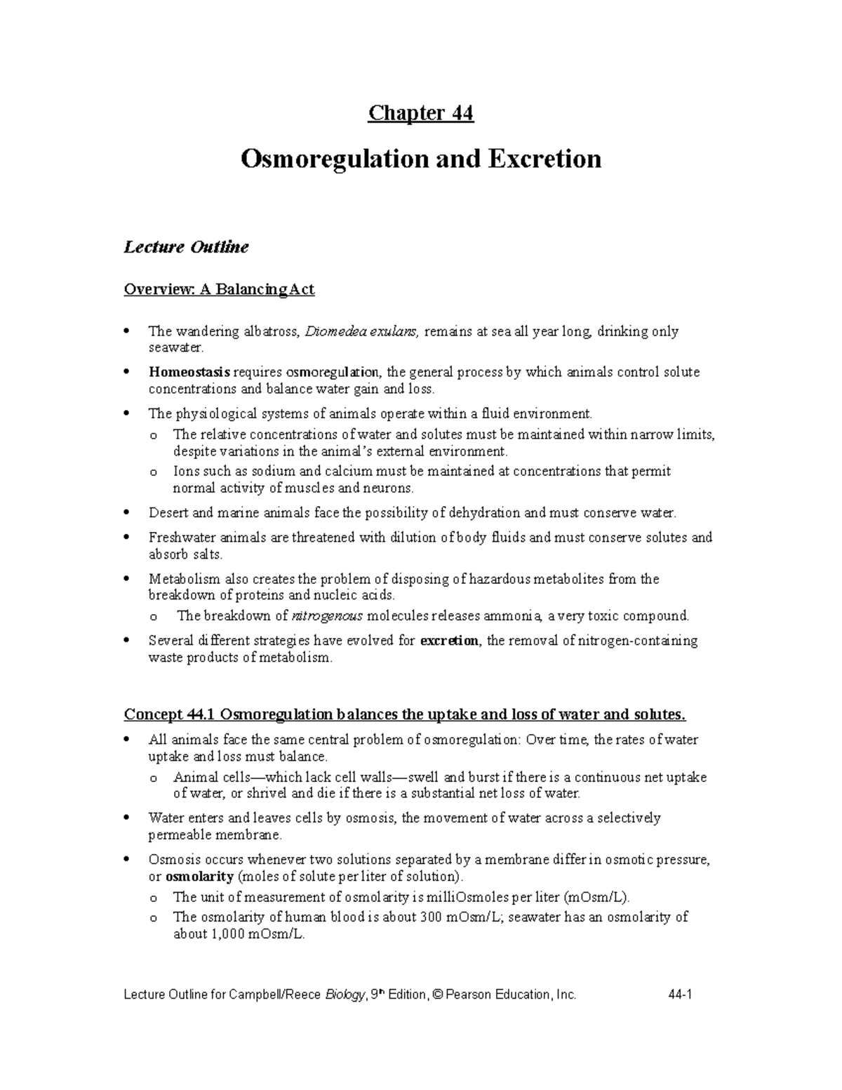 ap biology chapter 44 reading guide answers