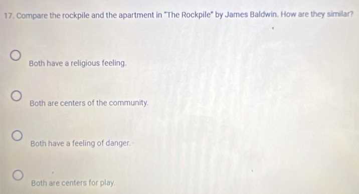 the rockpile by james baldwin questions and answers