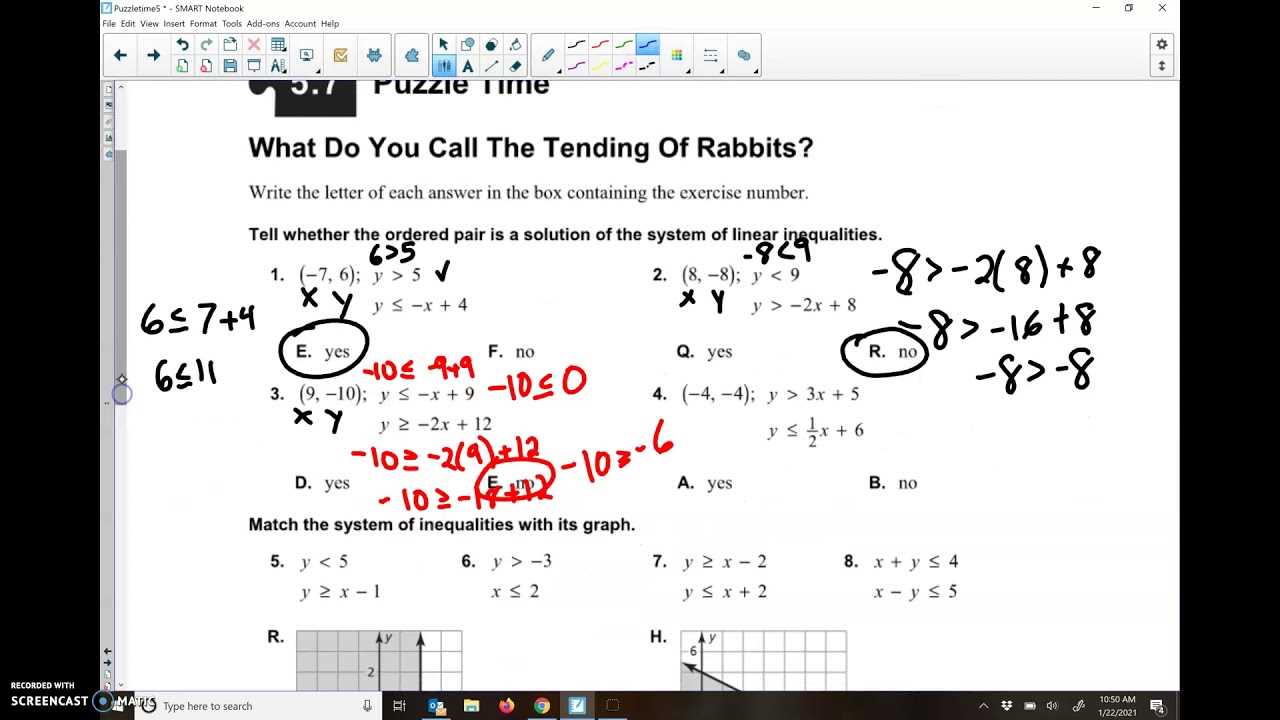 5.2 puzzle time answers