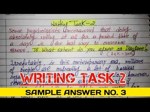 ielts writing task 2 sample answers