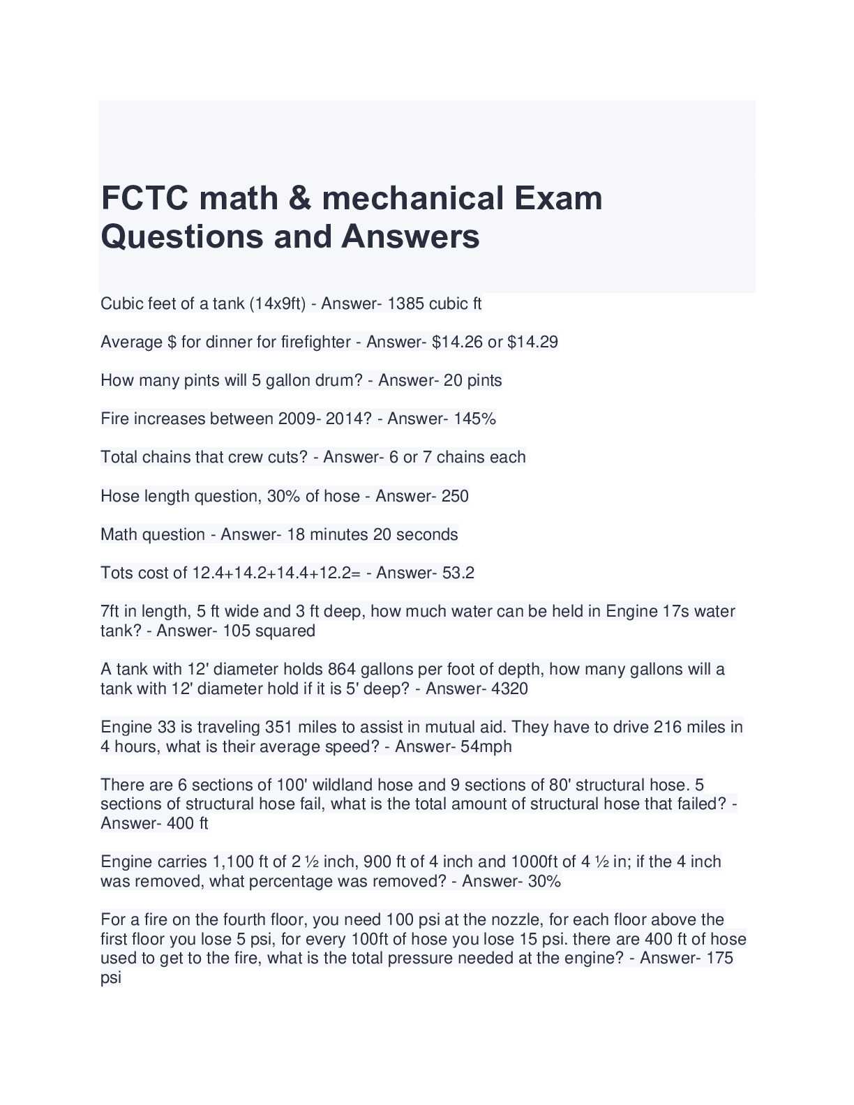 maths exam questions with answers