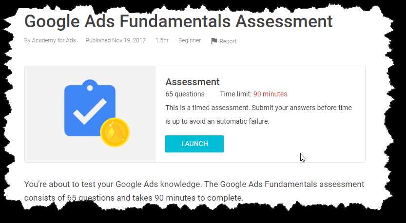 google search ads exam answers