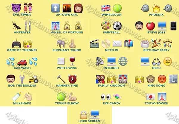 guess the emoji level 13 answers