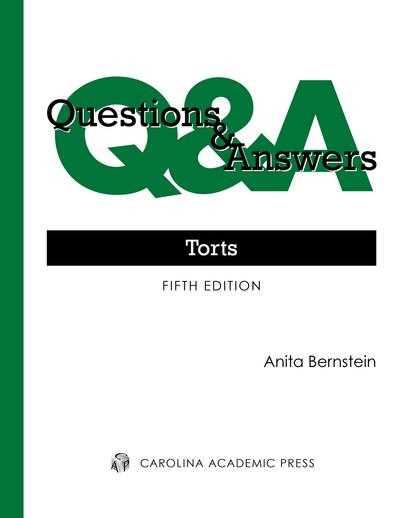 torts essay questions and answers