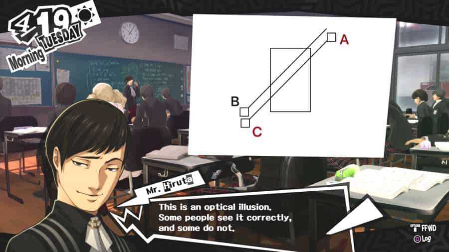 persona 5 exam question