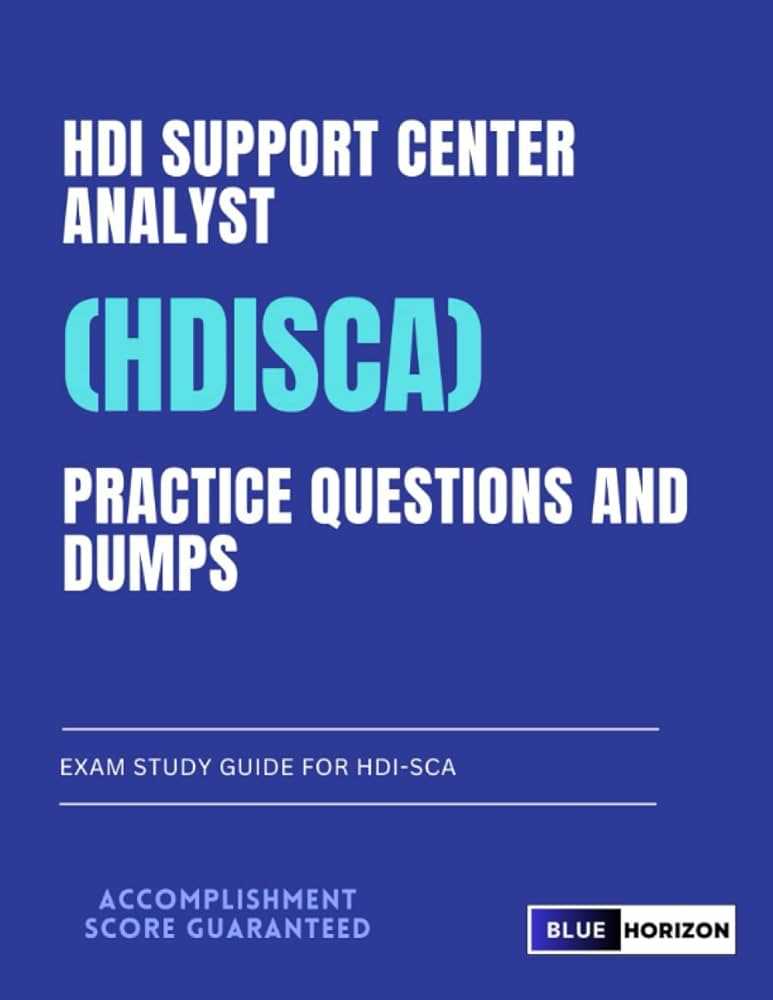 hdi support center manager certification exam answers