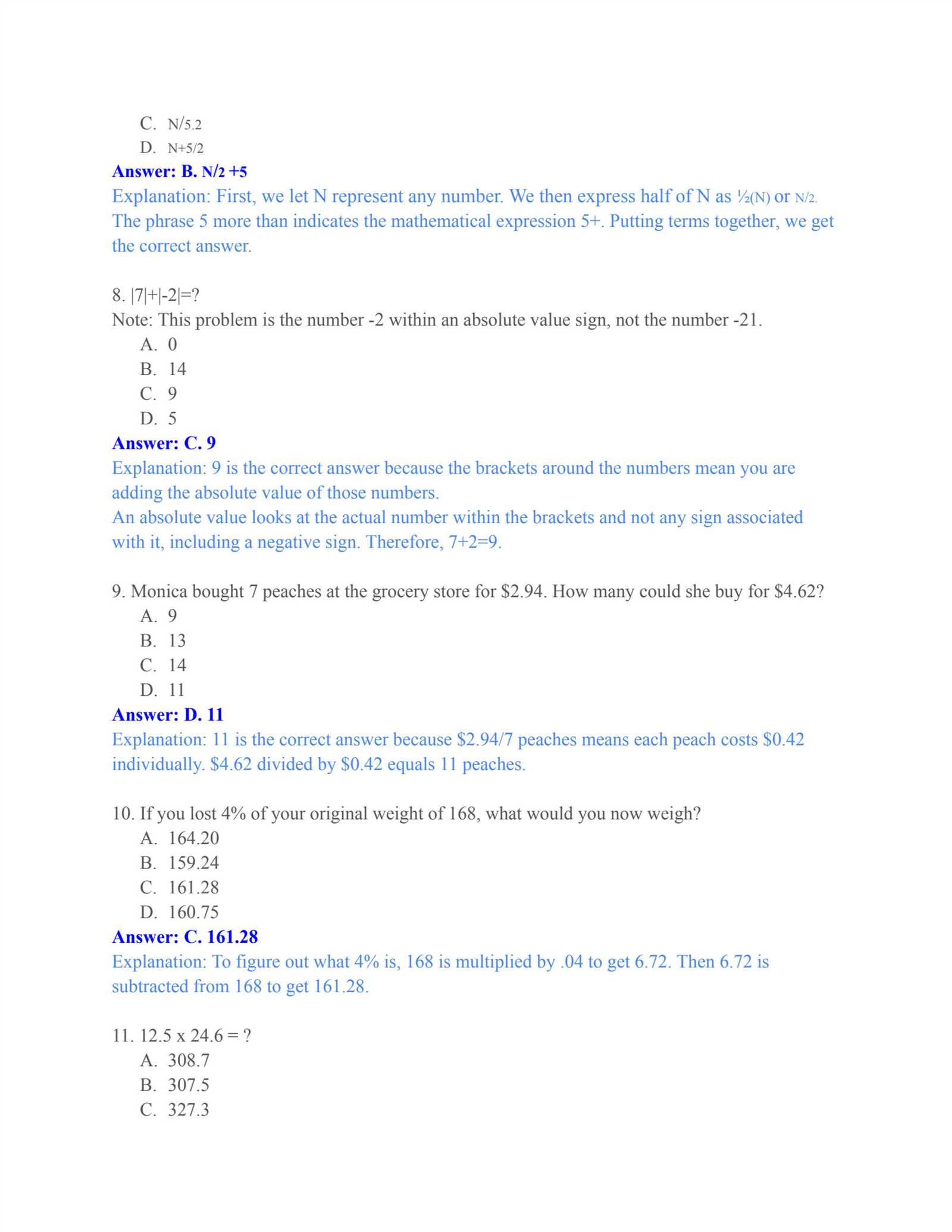 hesi math practice exam