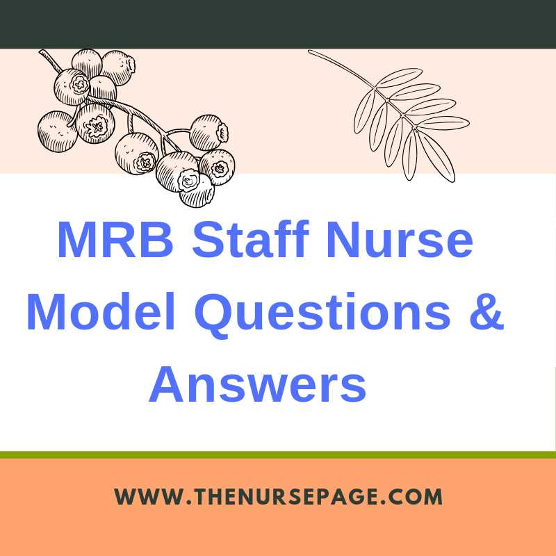 nursing exam nursing questions and answers