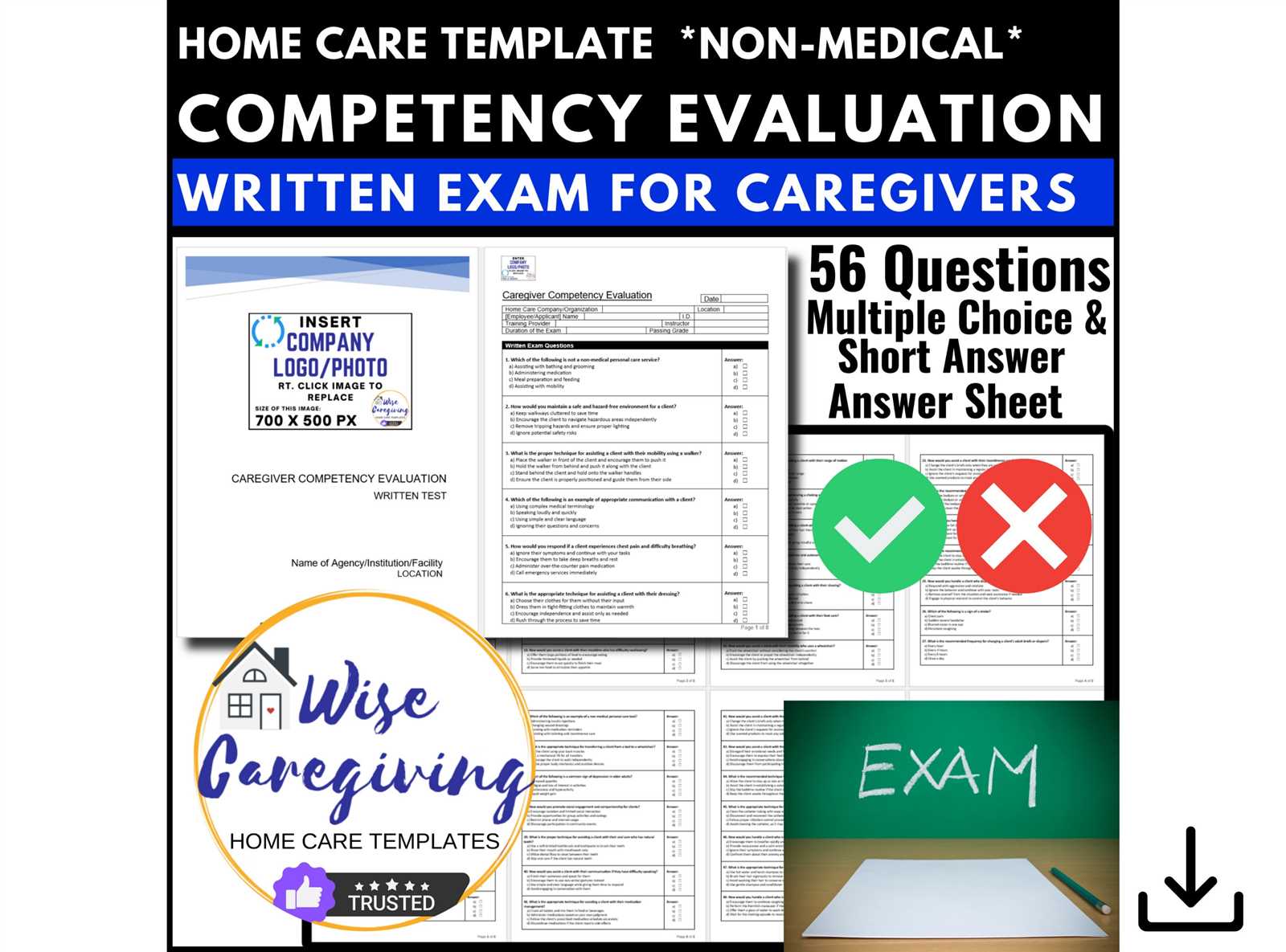 caregivers exam questions and answers