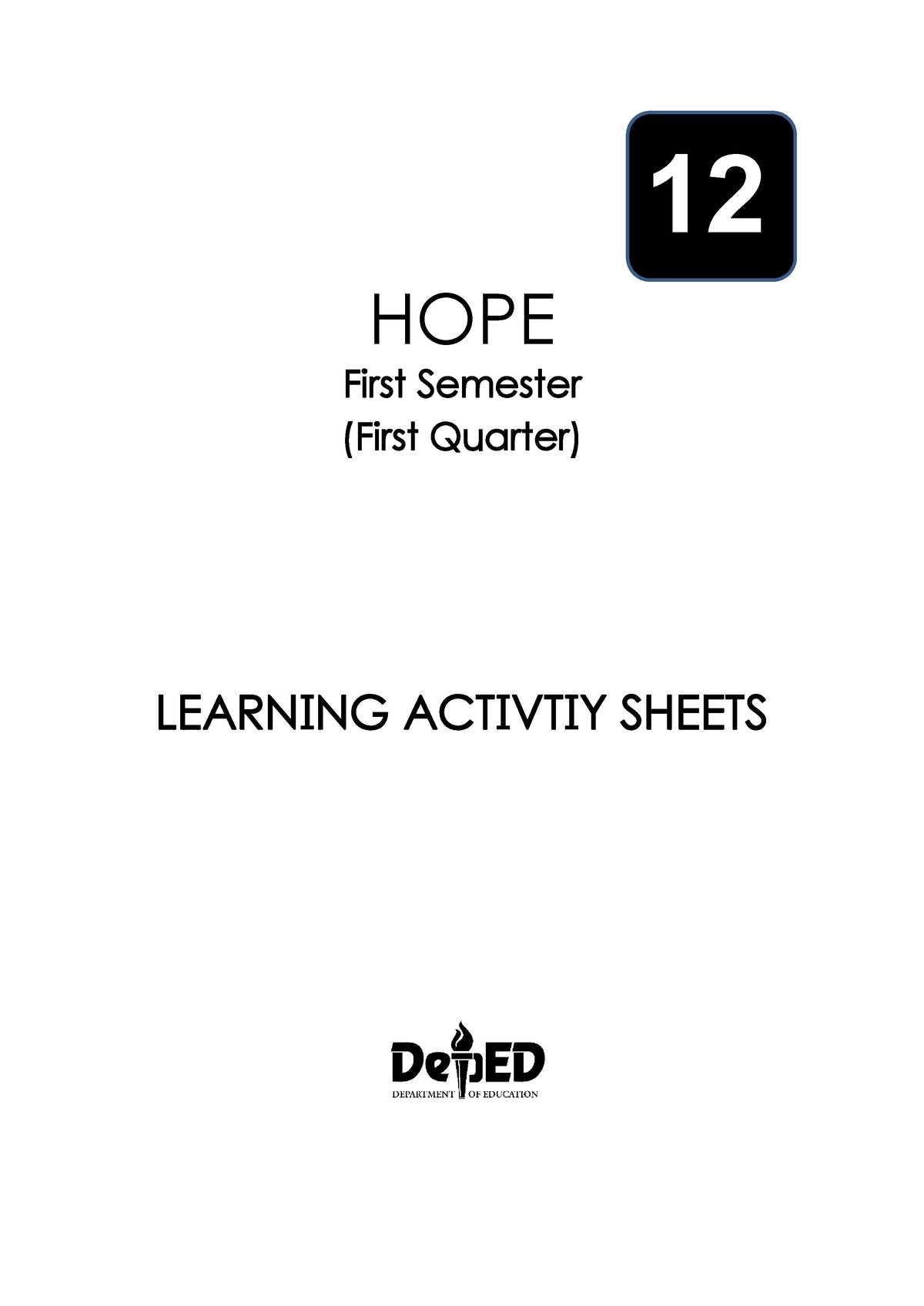 hope semester 1 exam review answers