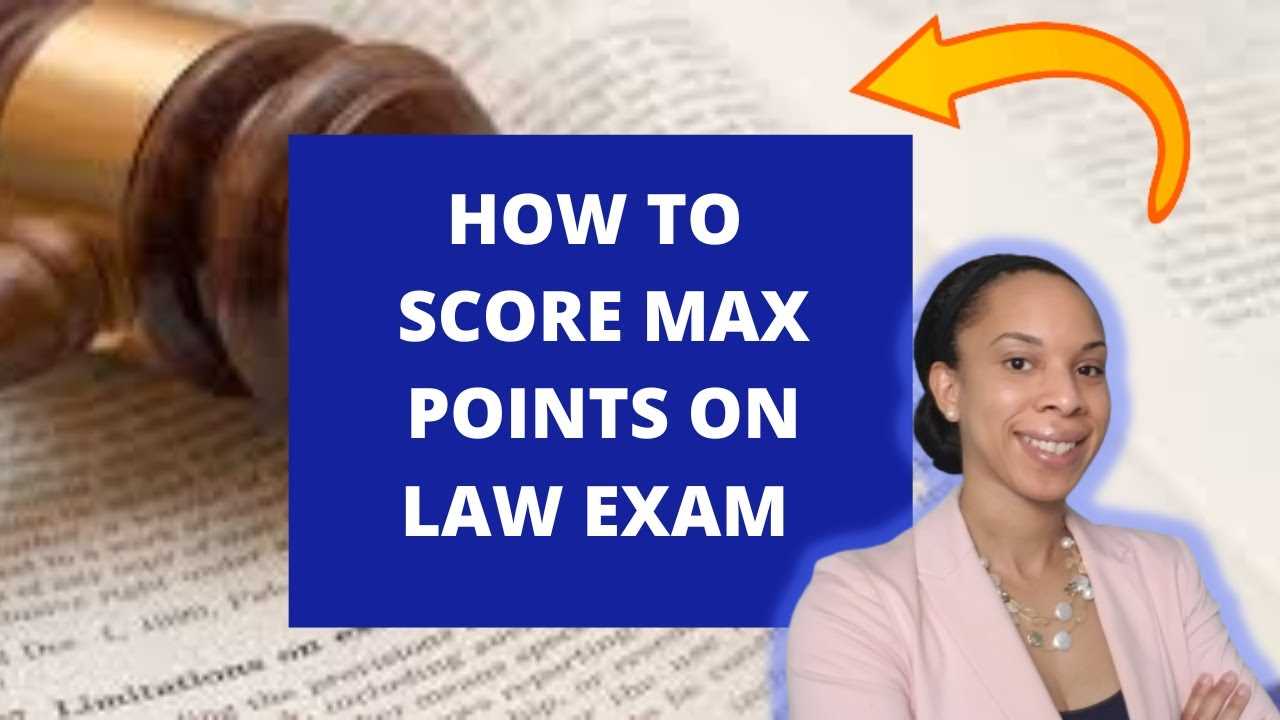 how to write a law school exam answer