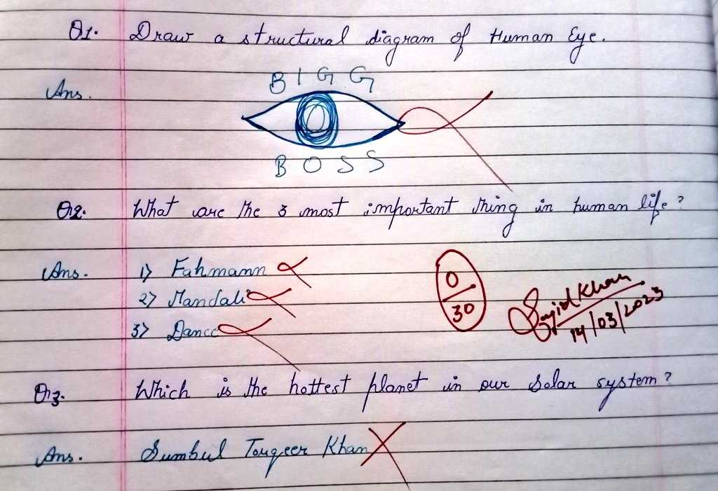 how to write answers in board exams