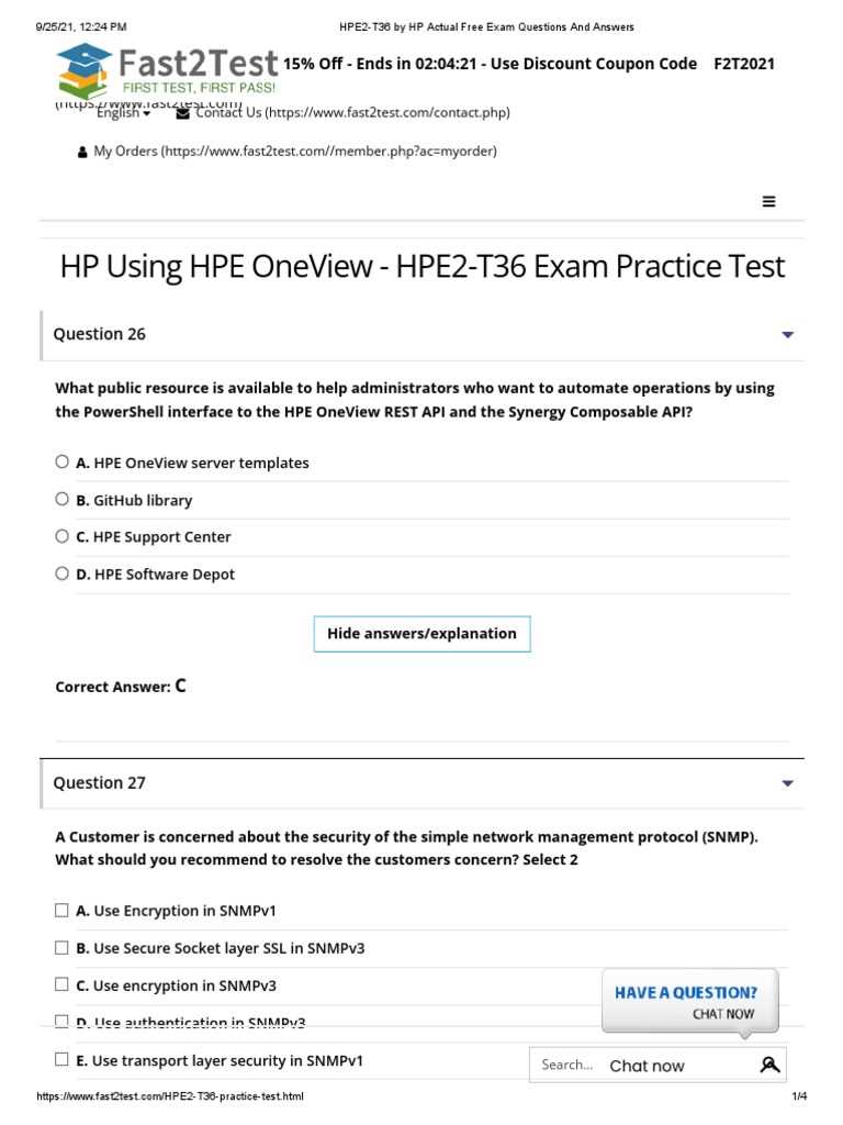 hp service qualification exam answers