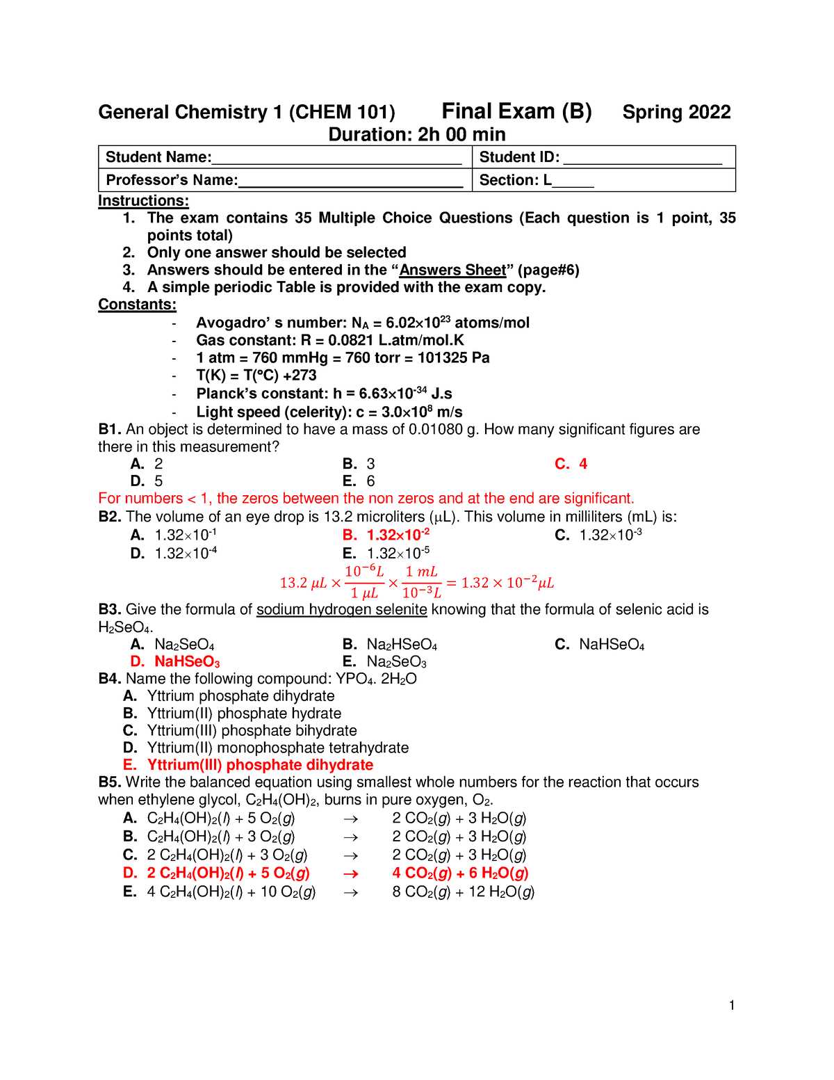 bim final exam review answers