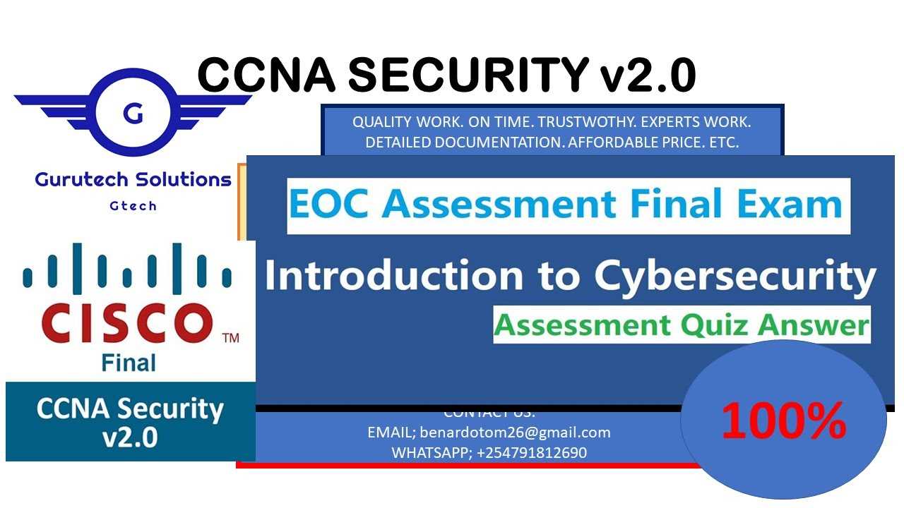 introduction to cybersecurity version 2 final exam answers