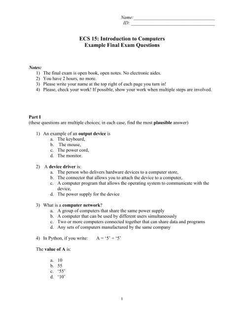 introduction to iot final exam answers