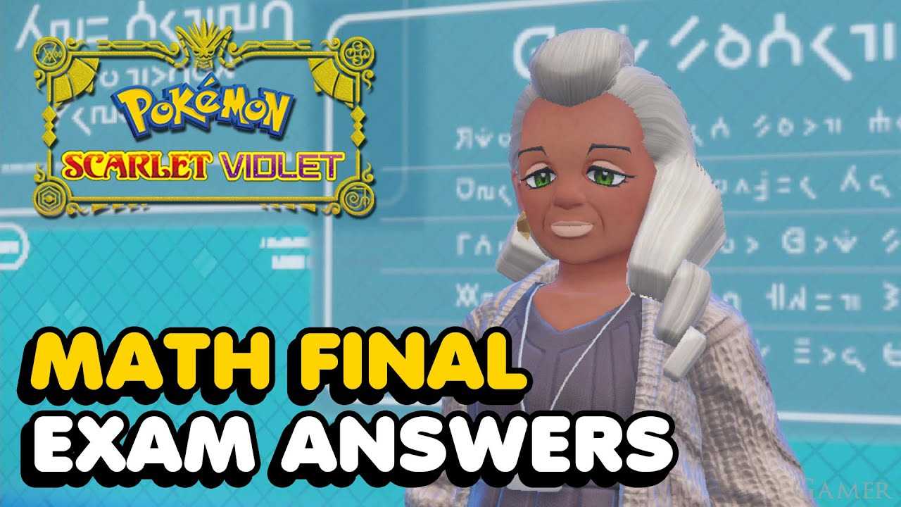 pokemon scarlet and violet exam answers