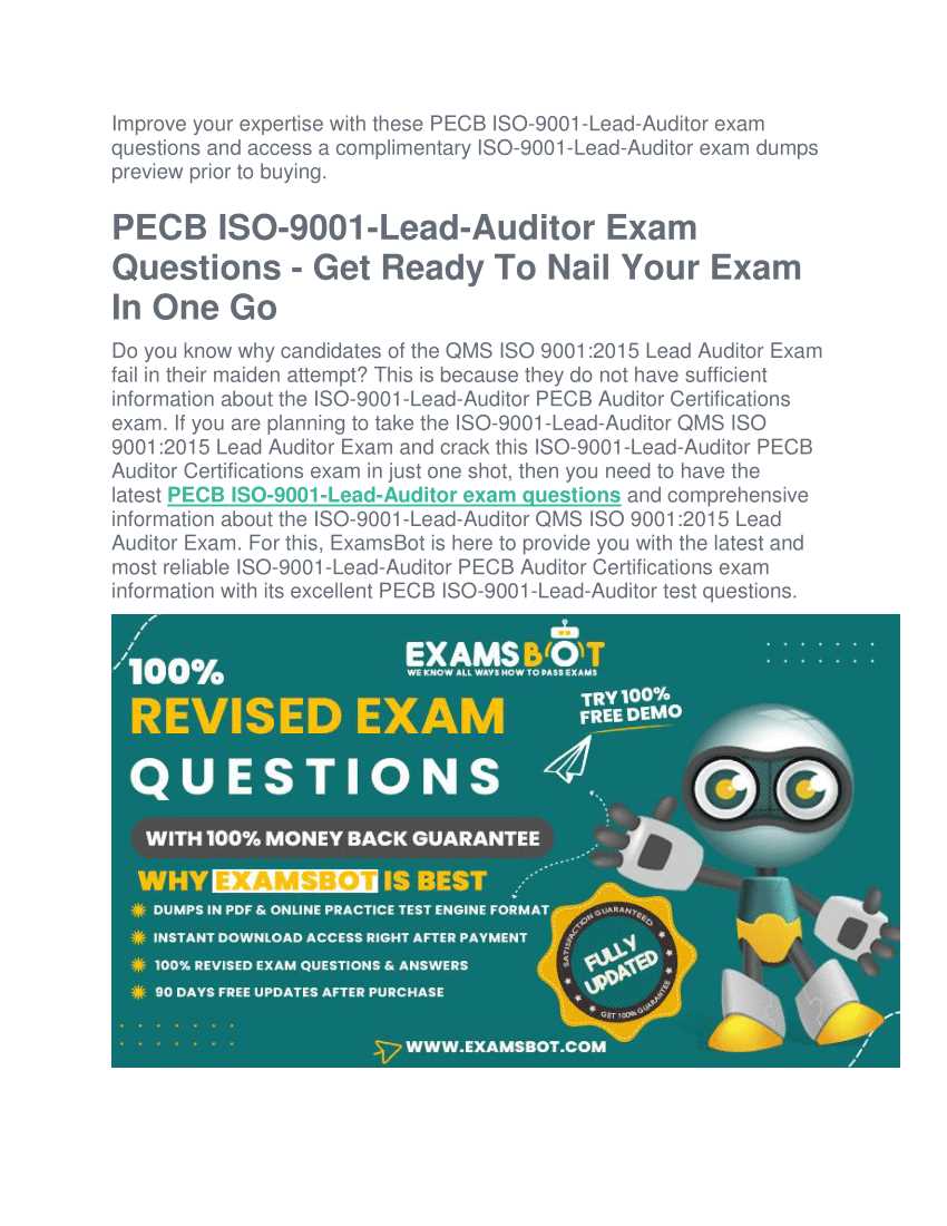 iso 9001 lead auditor exam questions and answers