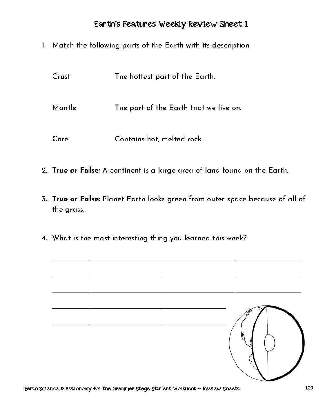 earth science textbook answer key