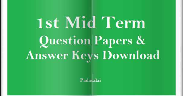 chemistry midterm exam answer key 2025