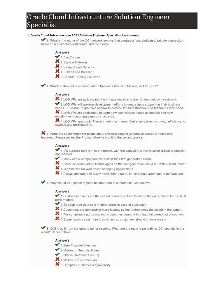 oci foundations associate exam answers