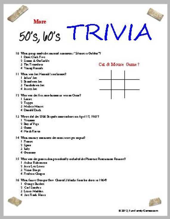 50s music trivia questions and answers