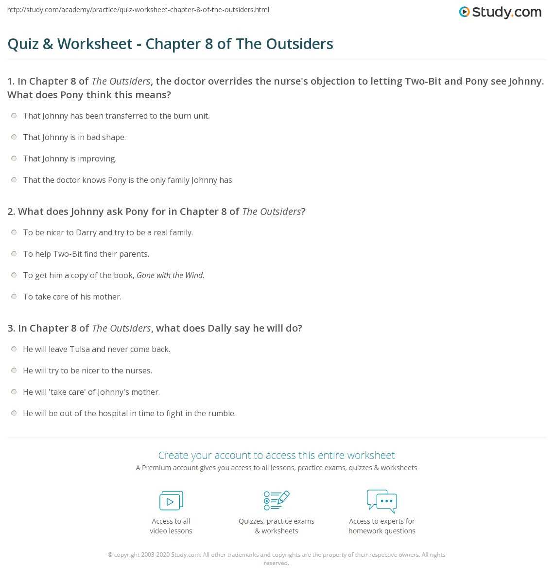 the outsiders final exam answer key