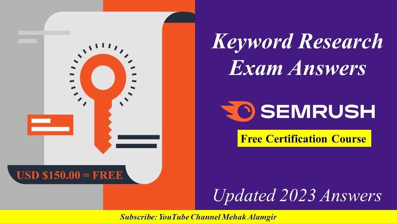 semrush seo exam answers