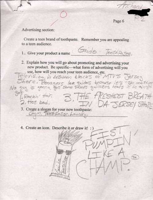 funny test answers from smartass kids