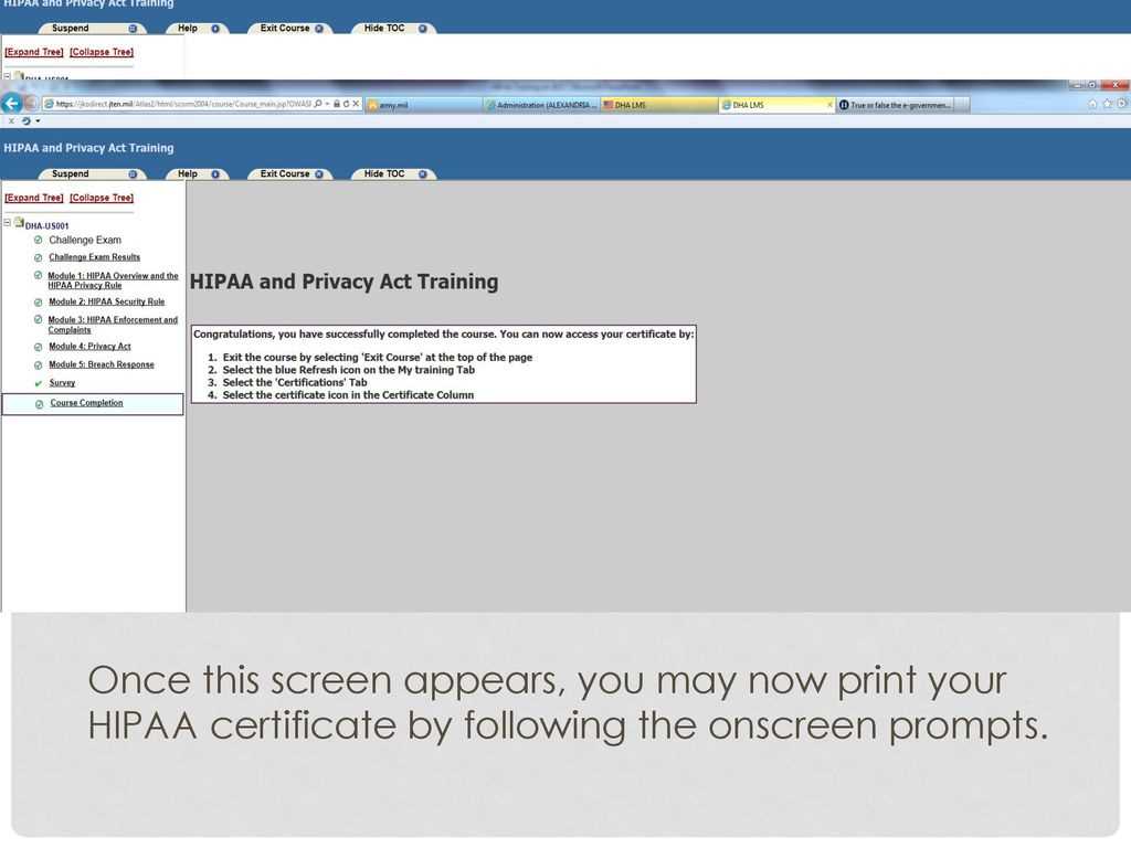 jko hipaa training challenge exam answers