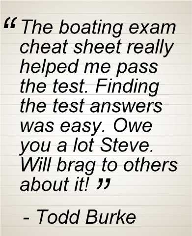 boat exam test answers