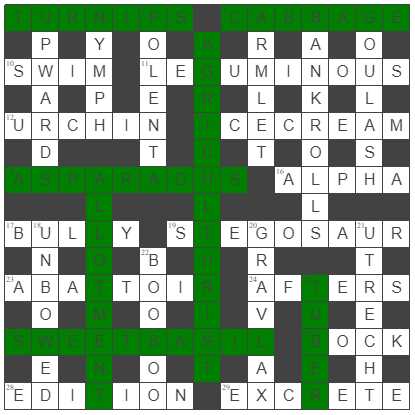 crossword the crucible answers