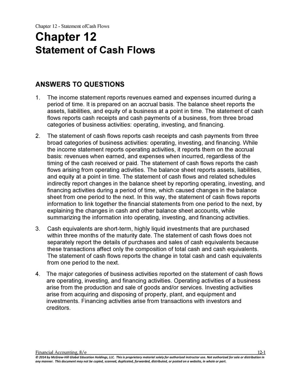 accounting chapter 12 study guide answers