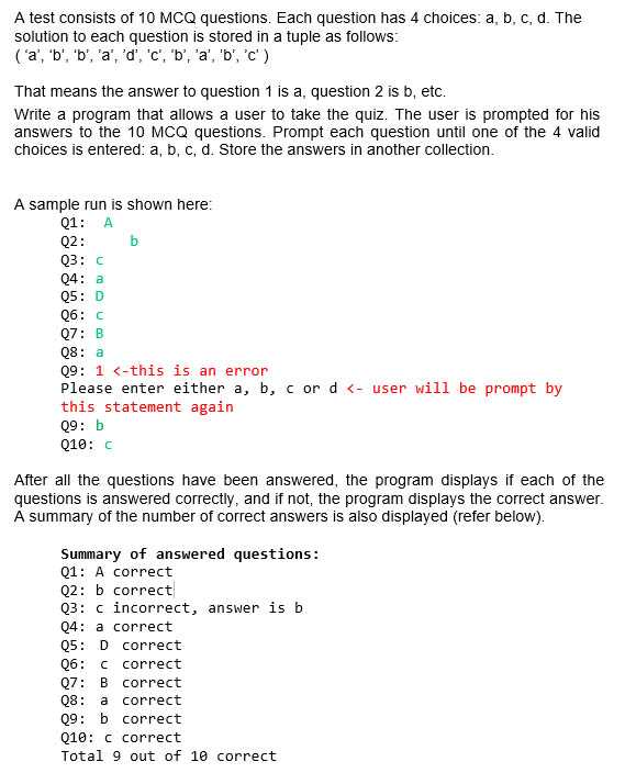 python exam questions and answers