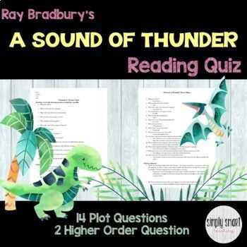 a sound of thunder by ray bradbury answer key