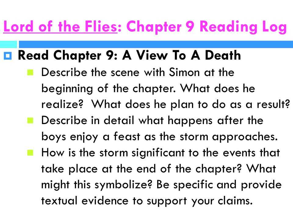 lord of the flies chapter 9 questions and answers