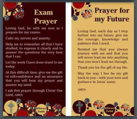 patron saint of exams prayer