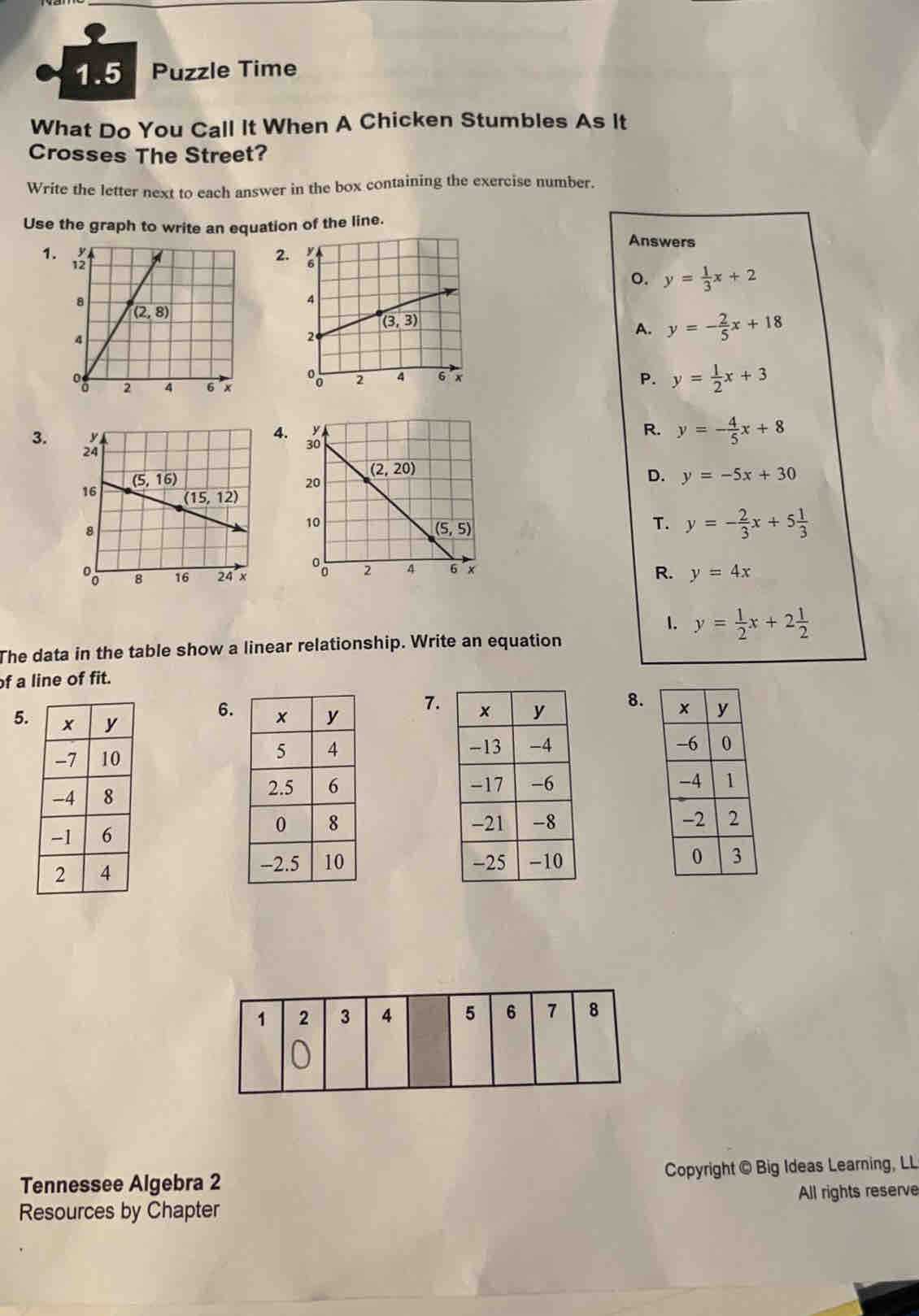 5.2 puzzle time answers