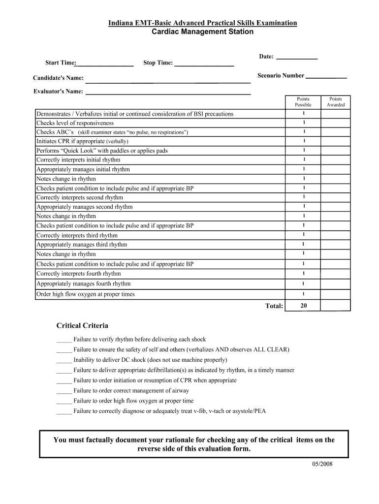 emt basic practical exam