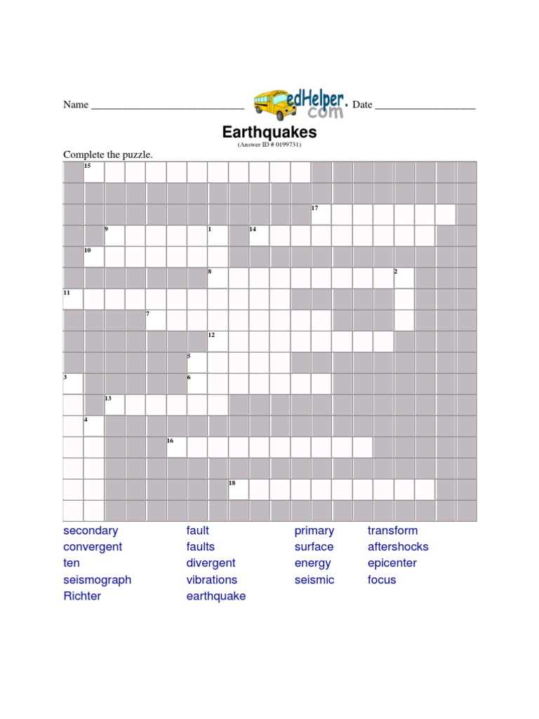 edhelper crossword answer key