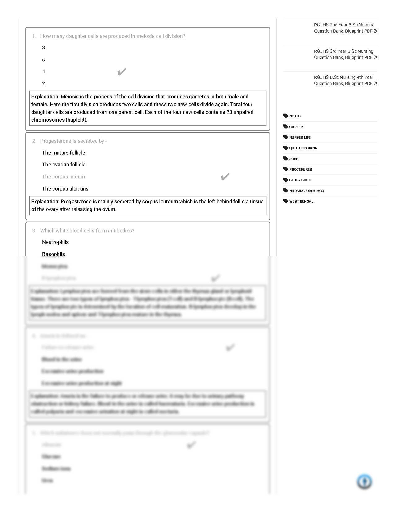 nursing exam nursing questions and answers