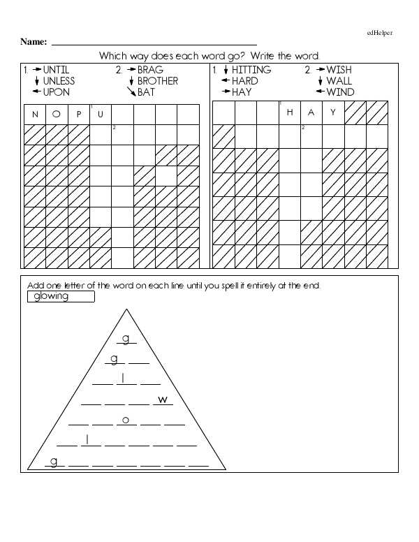 edhelper crossword answer key