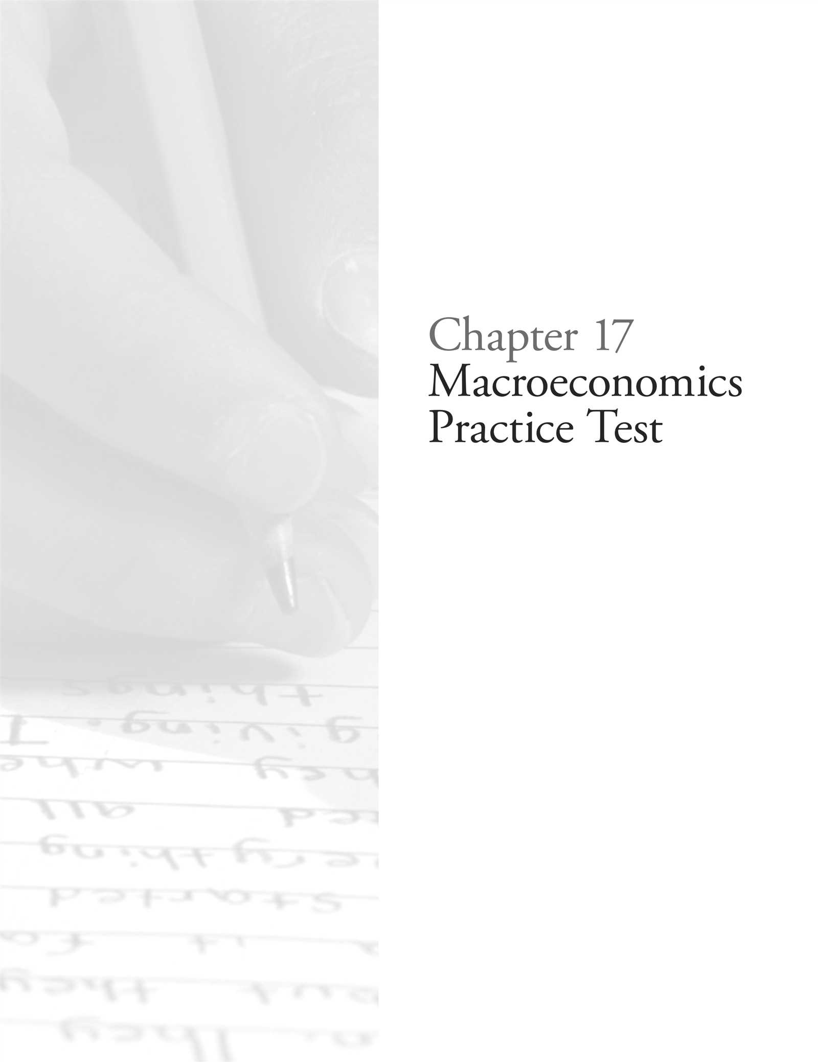 macroeconomics exam answers